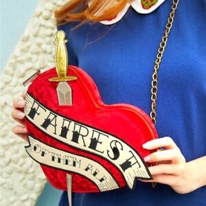 DISNEY Snow White Velvet Crossbody Bag Purse